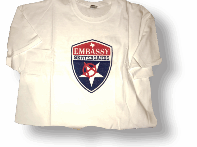 Embassy Shield Logo White T-Shirt