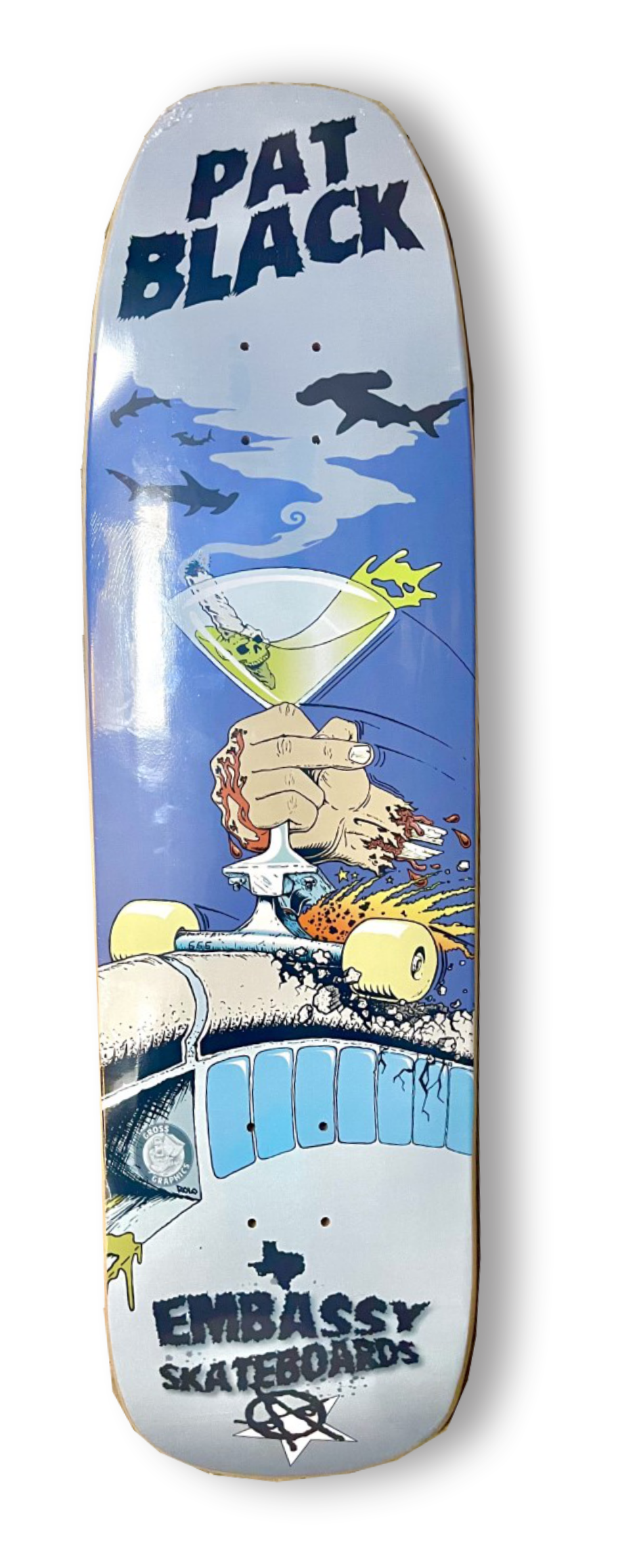 EMBASSY PAT BLACK スケートボードデッキ EMBASSY PAT BLACK スケートボードデッキ