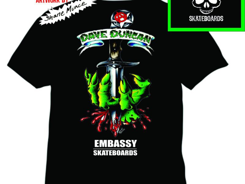 Embassy Skateboards Dave Duncan Black T-Shirt