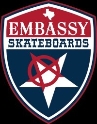 Embassy Skateboard pin