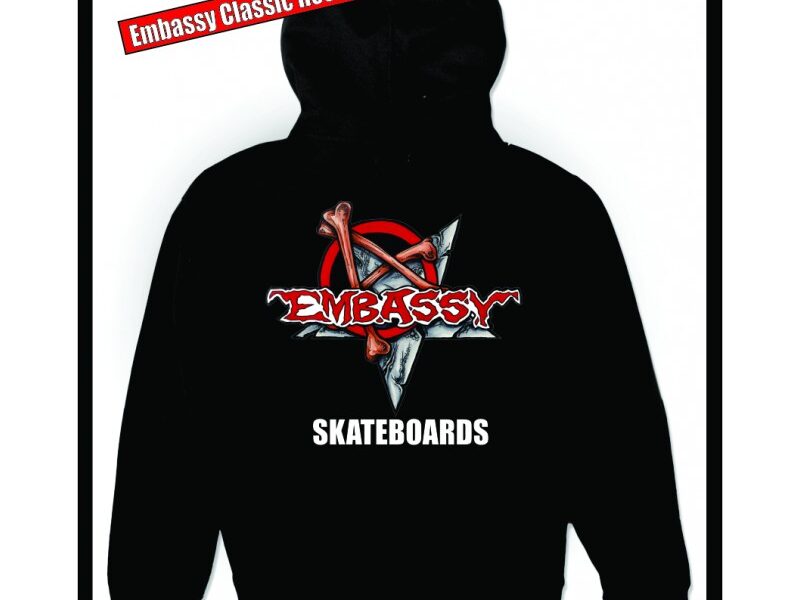 Embassy Skateboards, Munce Logo, Heavy Cotton Hoodie