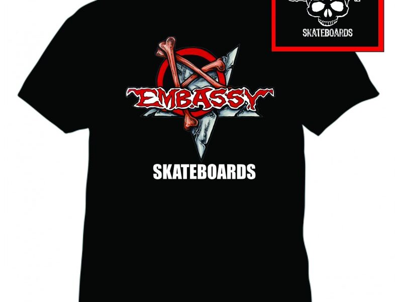 Embassy Skateboards Bones Anarchy Logo