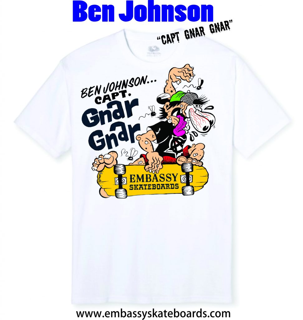 Ben Johnson "Capt Gnar Gnar" T-Shirt - Image 2