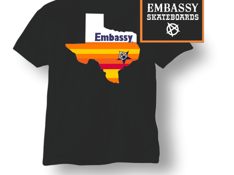 Embassy Astros Texas Tribute NAVY Tee