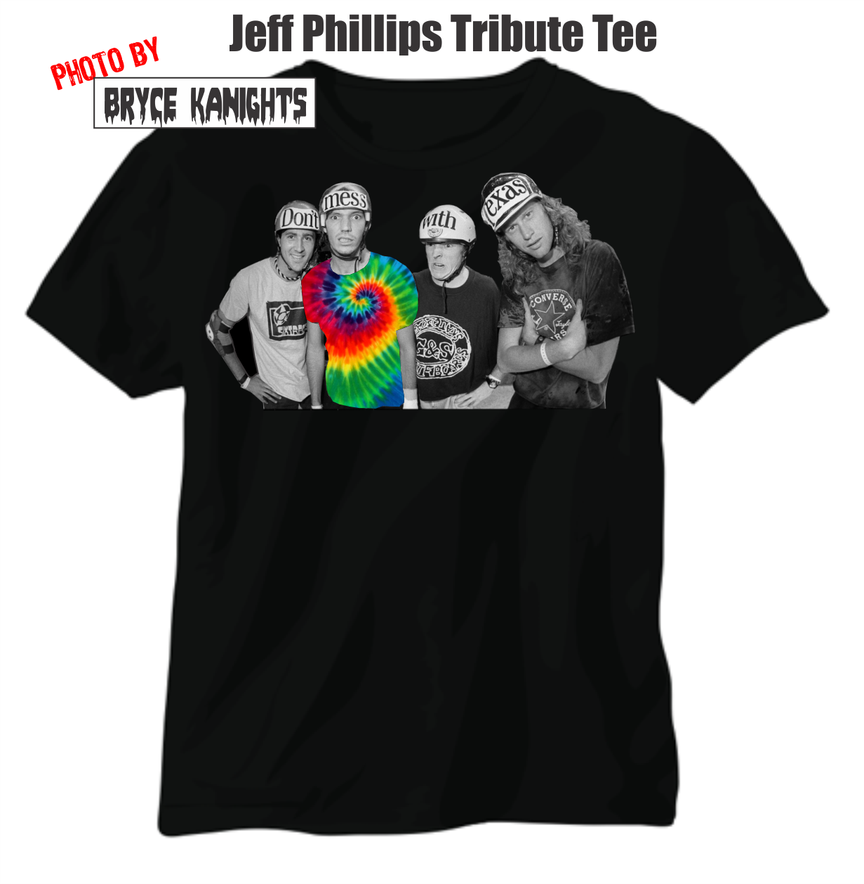 Jeff Phillips Tribute t-shirt Black