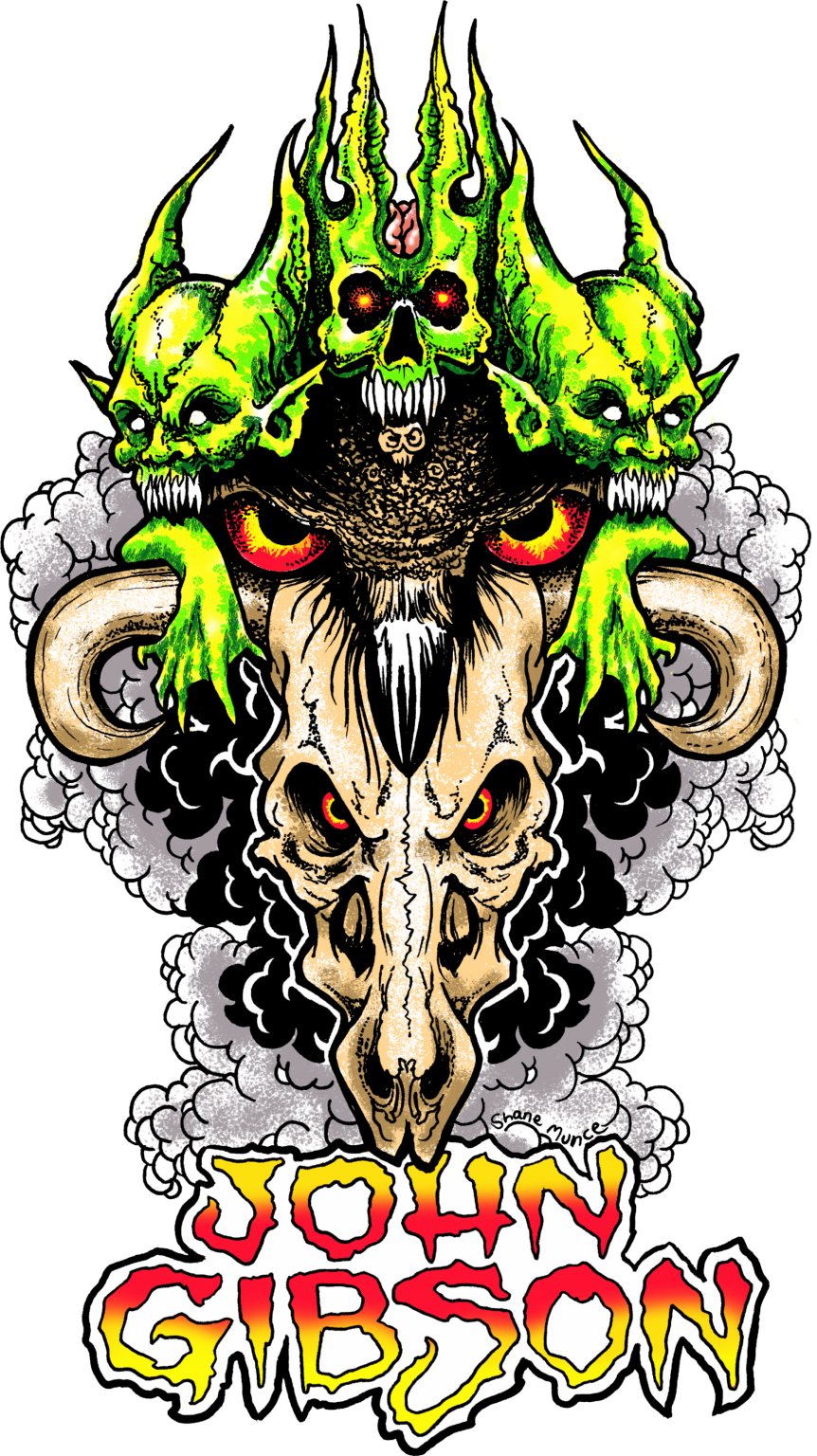 John Gibson, OG SERIES FULL COLOR ON BLACK TSHIRT - Image 2