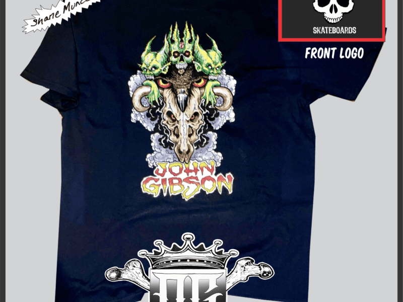 John Gibson, OG SERIES FULL COLOR ON BLACK TSHIRT