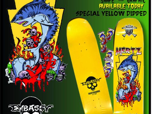 Mertz 8.75" YELLOW DIPPED SHAPE