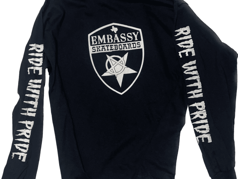 LongSleeve Embassy Shield "RIDE WITH PRIDE" logo