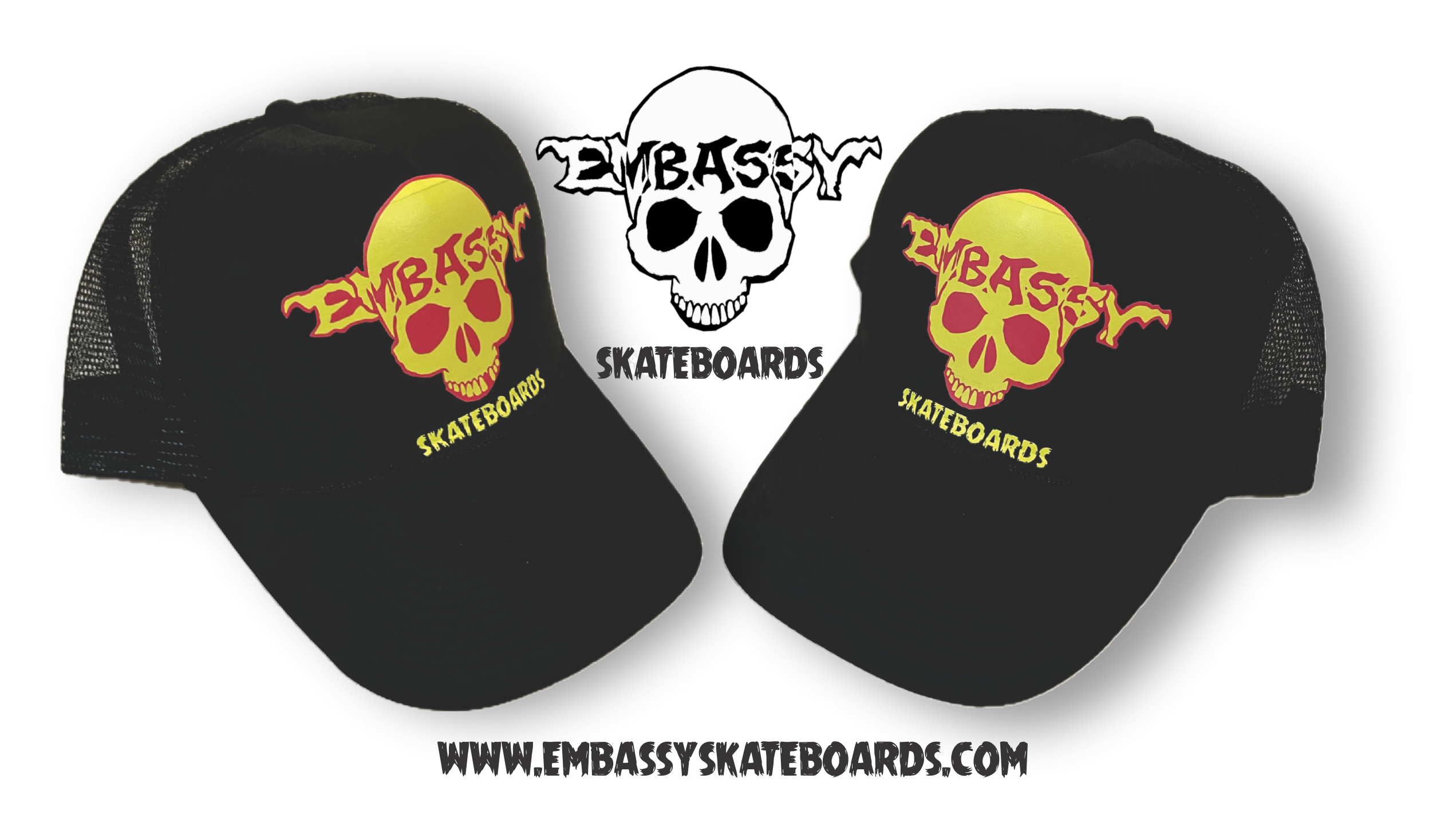 Embassy "Skully" Halloween Trucker Cap